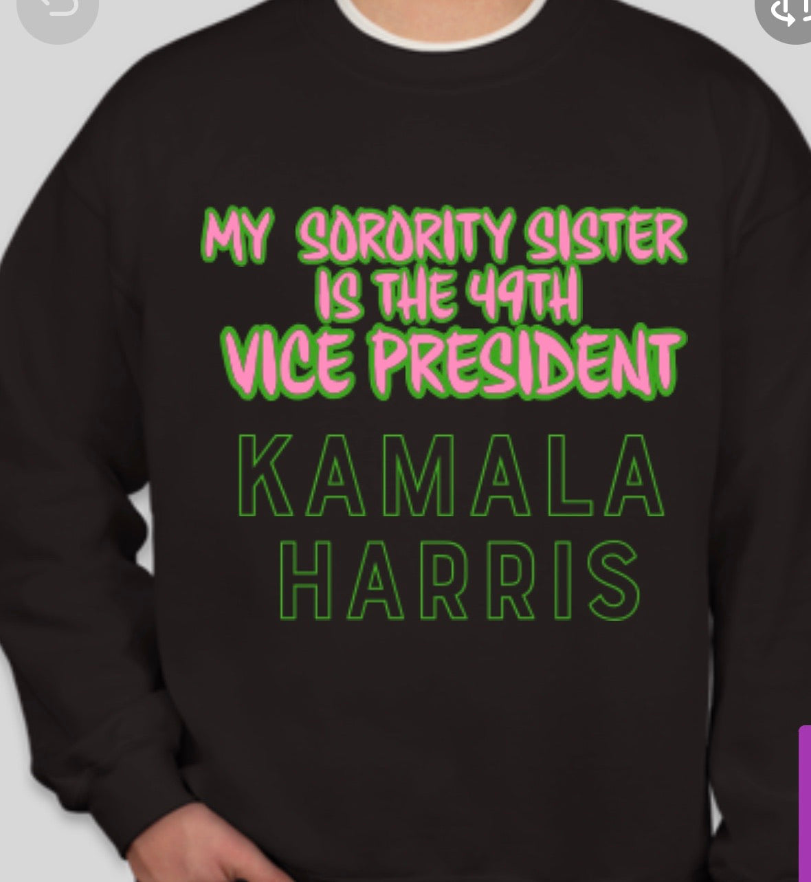 Kamala Harris - Crew Neck Sweatshirt