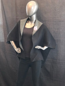DST Black and Grey Cape