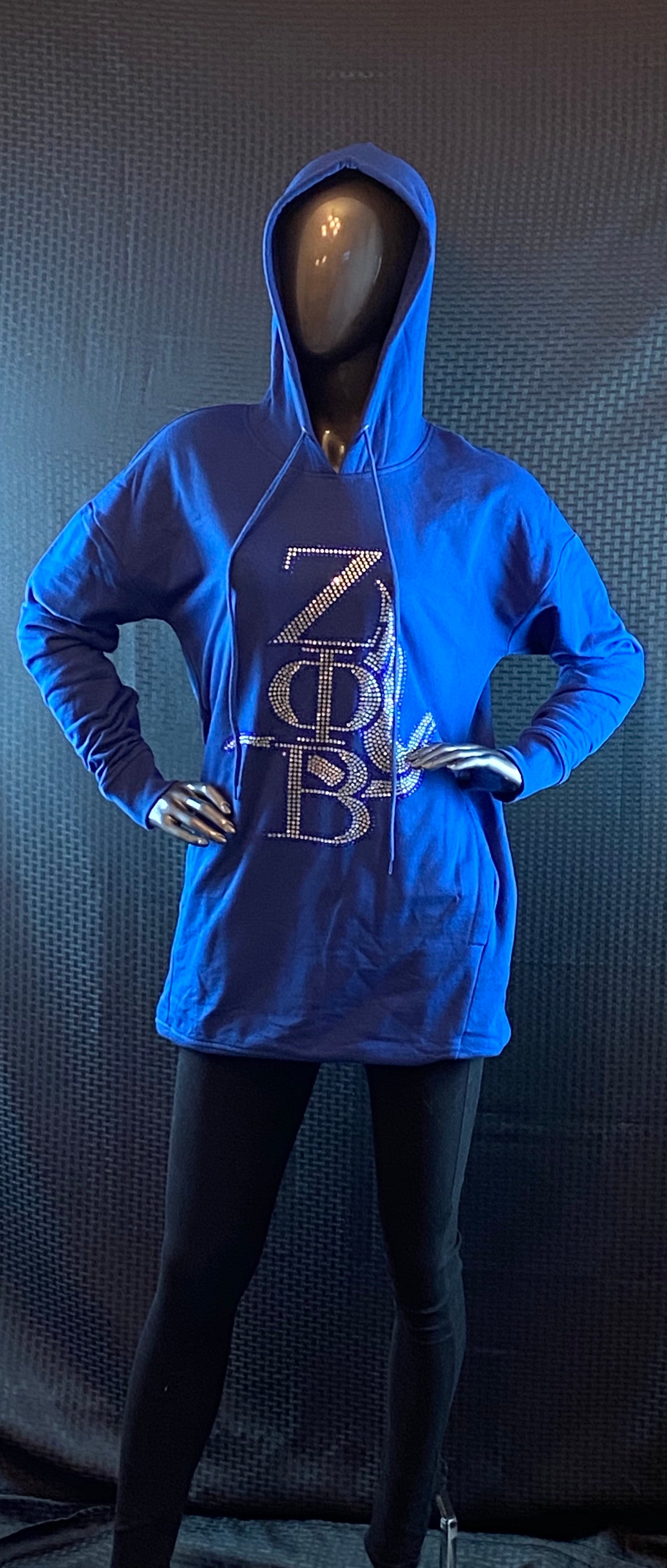 Zeta Bling Tunic Sweatshirt w/pockets
